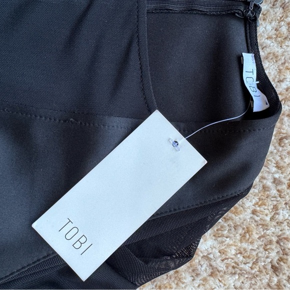 NWT TOBI Black Lace dress with mess - Picture 5 of 5